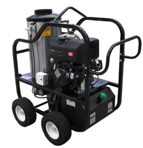 Heated pressure washer